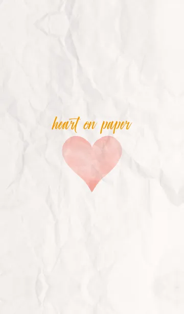 [LINE着せ替え] simple watercolor heart on paper 28の画像1