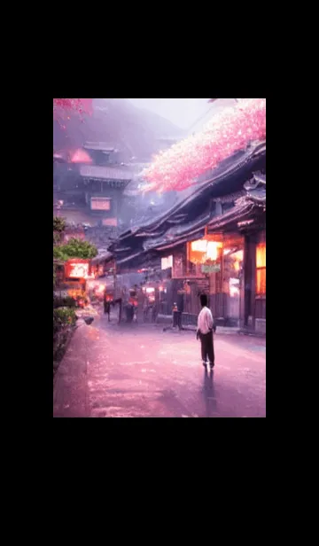 [LINE着せ替え] 和の夜桜#DM33。の画像1