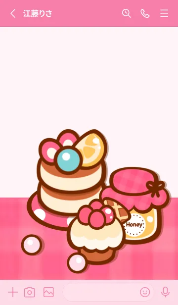 [LINE着せ替え] Happy sweet pancake 11の画像2