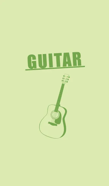 [LINE着せ替え] GUITAR COLOR  ペールフレッシュグリーンの画像1