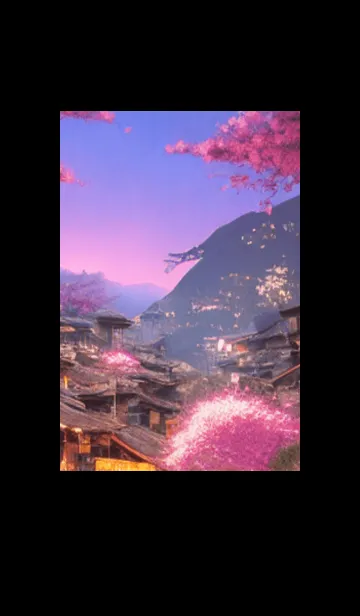 [LINE着せ替え] 和の夜桜#DM32。の画像1