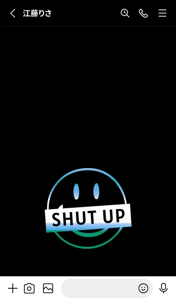 [LINE着せ替え] スマイル グラデーション 237の画像2