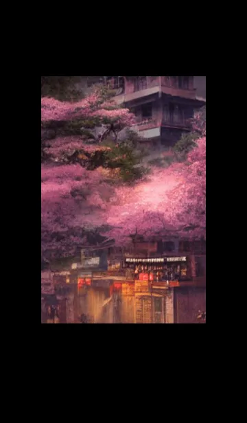 [LINE着せ替え] 和の夜桜#DN112。の画像1