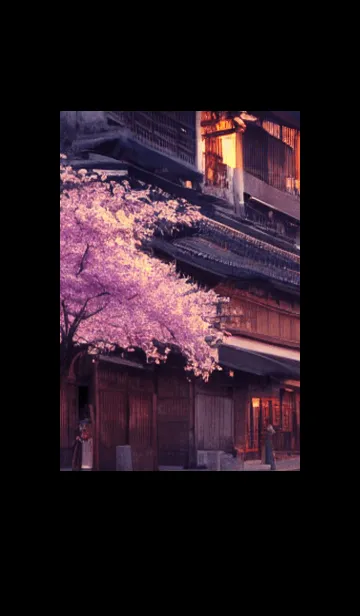 [LINE着せ替え] 和の夜桜#DN111。の画像1