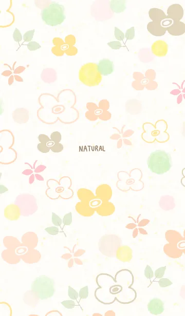 [LINE着せ替え] 春 水彩丸27の画像1