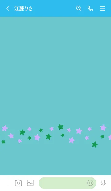 [LINE着せ替え] SIMPLE COLOR STAR THEME 21の画像2