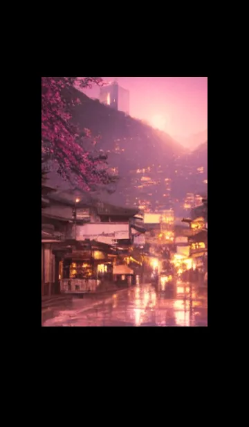 [LINE着せ替え] 和の夜桜#DN17。の画像1