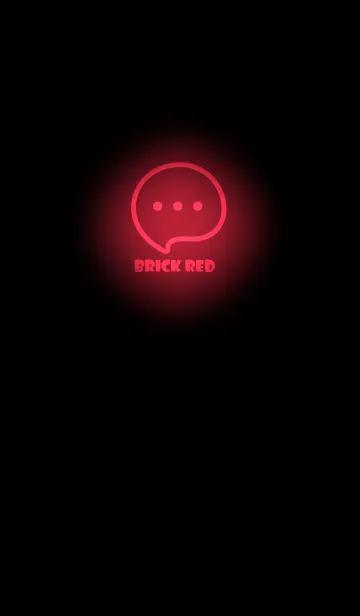 [LINE着せ替え] Brick Red  Neon Theme V3 (JP)の画像1