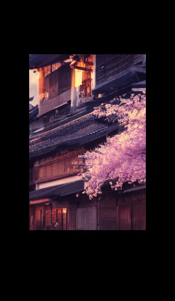 [LINE着せ替え] 和の夜桜#DN15。の画像1