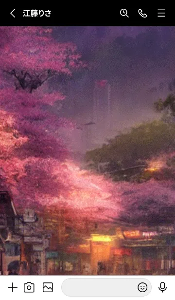 [LINE着せ替え] 和の夜桜#DN130。の画像2