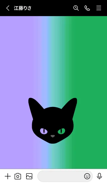 [LINE着せ替え] ブラック キャット 141の画像2