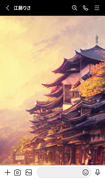 [LINE着せ替え] 和の夜桜#DN128。の画像2