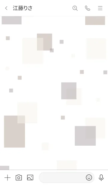 [LINE着せ替え] 大人シンプル四角10の画像2