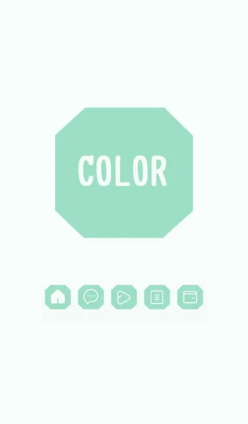 [LINE着せ替え] green color K45の画像1