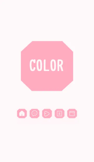 [LINE着せ替え] pink color K24の画像1