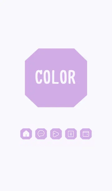 [LINE着せ替え] purple color K22の画像1