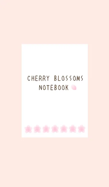 [LINE着せ替え] サクラ咲くノート/ライトピンクの画像1