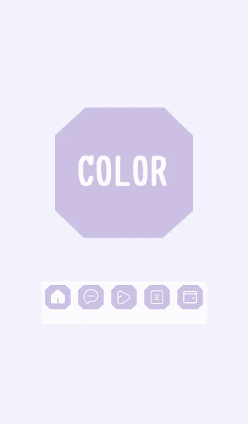 [LINE着せ替え] purple color K24の画像1