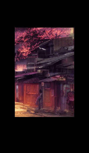 [LINE着せ替え] 和の夜桜#DN123。の画像1