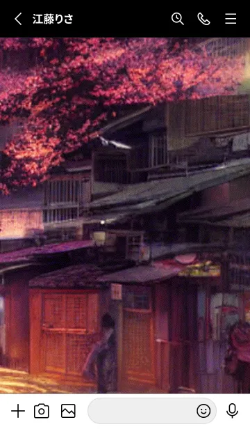 [LINE着せ替え] 和の夜桜#DN123。の画像2