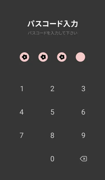 [LINE着せ替え] natural flower(black pink)の画像4