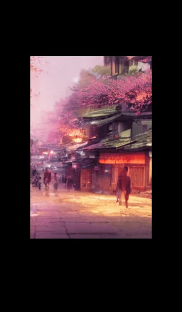 [LINE着せ替え] 和の夜桜#DN120。の画像1