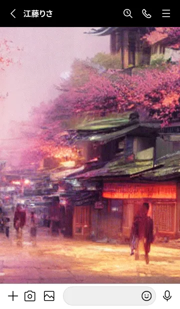 [LINE着せ替え] 和の夜桜#DN120。の画像2