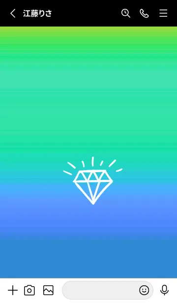 [LINE着せ替え] グラデーション ダイアモンド  229の画像2