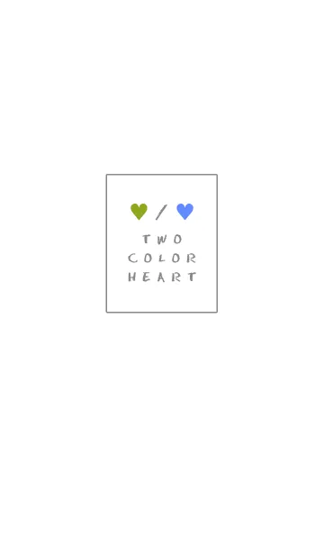 [LINE着せ替え] 2 カラー ハート _27の画像1