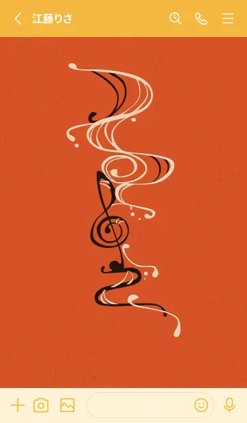 [LINE着せ替え] 和音 流水 音楽記号 厳か02版の画像2