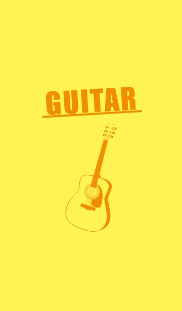 [LINE着せ替え] GUITAR COLOR  レモンイエローの画像1