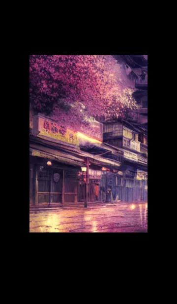 [LINE着せ替え] 和の夜桜#DN116。の画像1