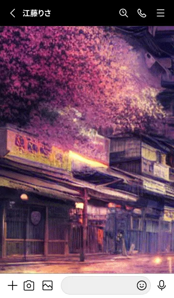 [LINE着せ替え] 和の夜桜#DN116。の画像2