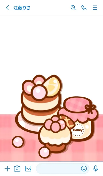 [LINE着せ替え] Cute pancake 11 :)の画像2