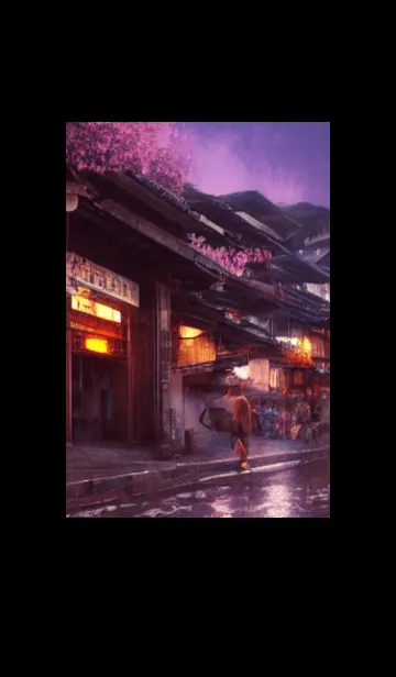 [LINE着せ替え] 和の夜桜#DO022。の画像1