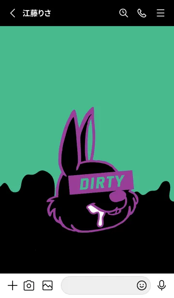 [LINE着せ替え] ダーティ ラビット 163の画像2