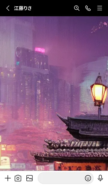 [LINE着せ替え] 和の夜桜#DO021。の画像2