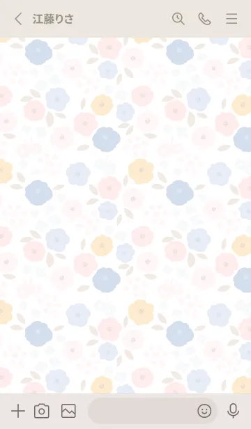 [LINE着せ替え] Nobana spring flower dropsの画像2