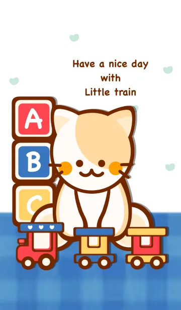 [LINE着せ替え] Colorful meow meow train 9の画像1