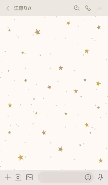 [LINE着せ替え] SIMPLE STAR NATURAL YELLOW.MEKYM 10の画像2