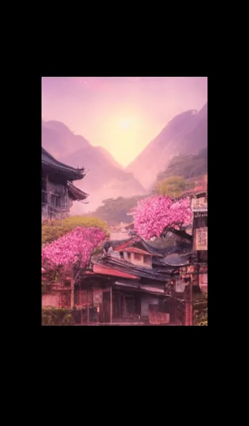 [LINE着せ替え] 和の夜桜#DO018。の画像1