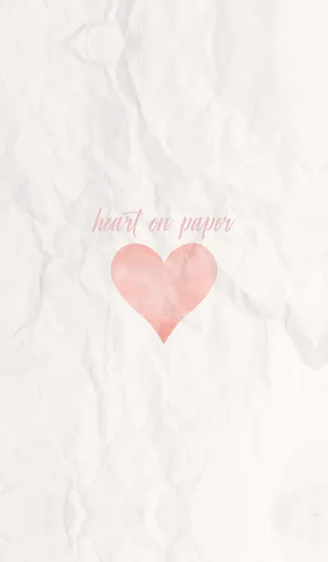 [LINE着せ替え] simple watercolor heart on paper 31の画像1