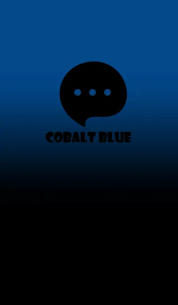 [LINE着せ替え] Black & Cobalt Blue Theme V4 (JP)の画像1