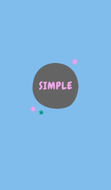 [LINE着せ替え] SIMPLE COLOR STAR THEME 22の画像1