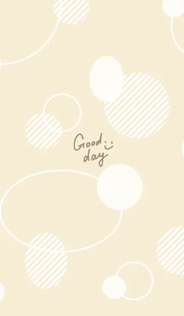 [LINE着せ替え] 白いおしゃれな丸13の画像1