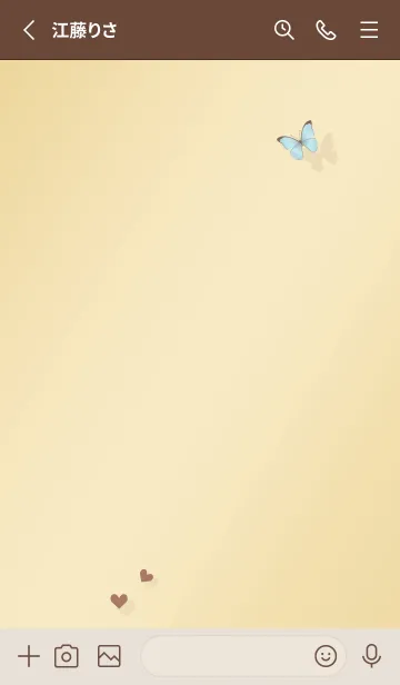 [LINE着せ替え] フラワー♥Gold 01_1の画像2