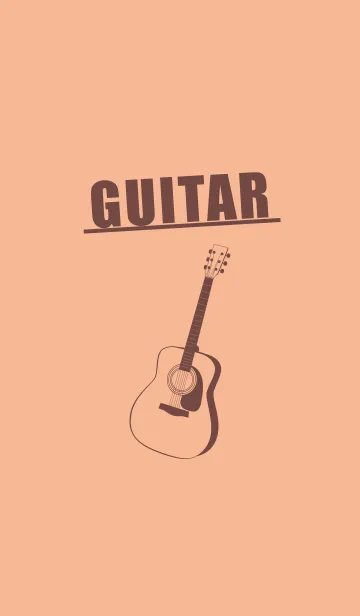 [LINE着せ替え] GUITAR COLOR  ライトアプリコットの画像1