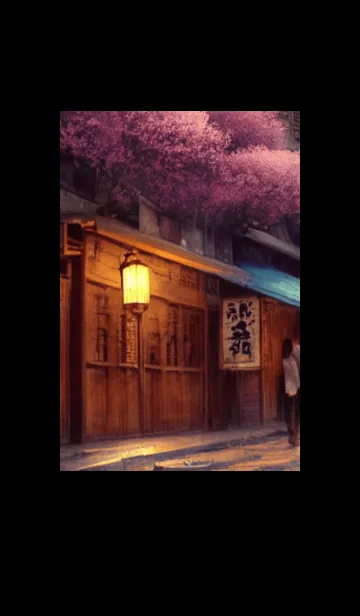 [LINE着せ替え] 和の夜桜#DP11。の画像1