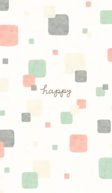 [LINE着せ替え] 水彩 四角 オシャレ12の画像1