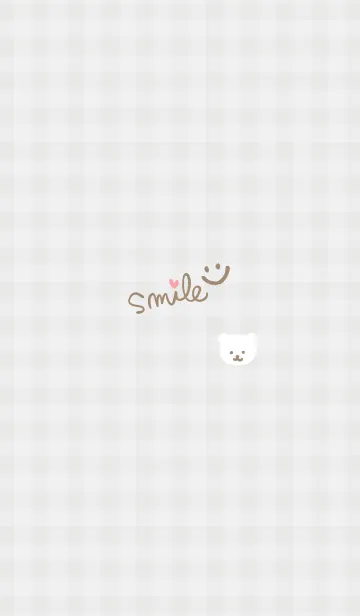 [LINE着せ替え] しろくま チェック8の画像1